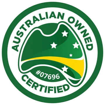 Australian Owned certified, number 07696